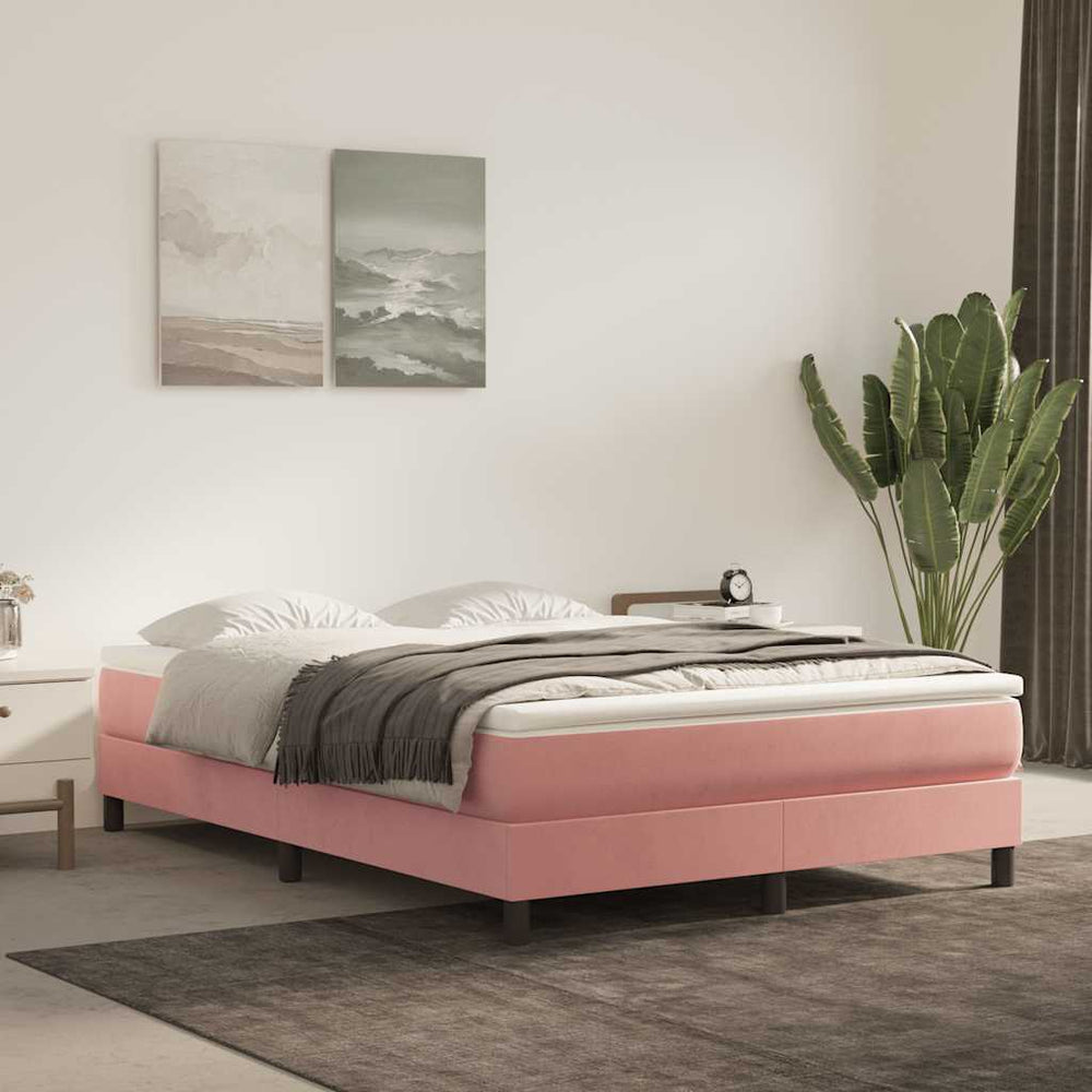 Taschenfederkernmatratze Rosa Samt 140x210 cm