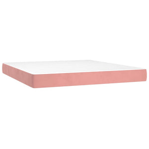 Taschenfederkernmatratze Rosa Samt 160x210 cm