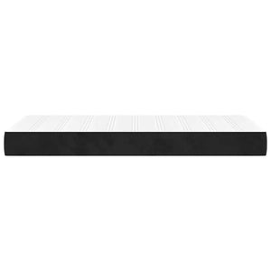 Taschenfederkernmatratze 80x220 cm Schwarz Samt