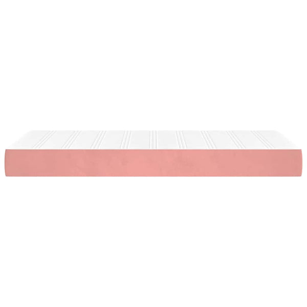 Taschenfederkernmatratze Rosa 80x220 cm Samt