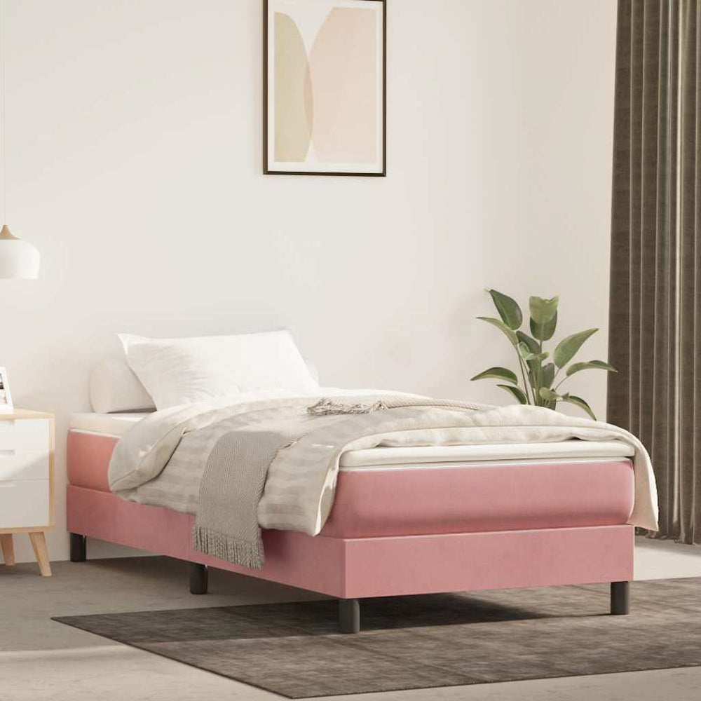 Taschenfederkernmatratze Rosa 80x220 cm Samt