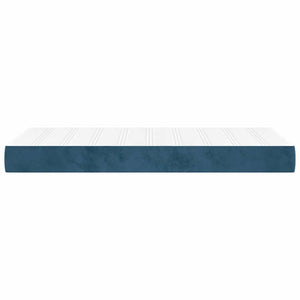 Taschenfederkernmatratze 90x220 cm Dunkelblau Samt