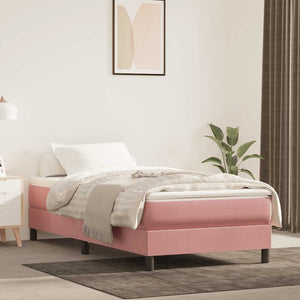 Taschenfederkernmatratze Rosa Samt 90x220 cm
