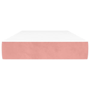 Taschenfederkernmatratze Rosa Samt 100x220 cm