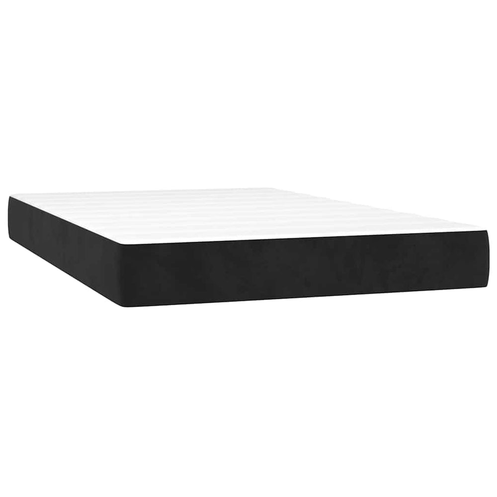 Taschenfederkernmatratze Schwarz 120x220 cm Samt