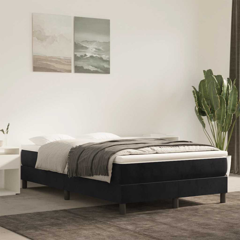 Taschenfederkernmatratze Schwarz 120x220 cm Samt