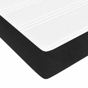 Taschenfederkernmatratze 160x220 cm Schwarz Samt