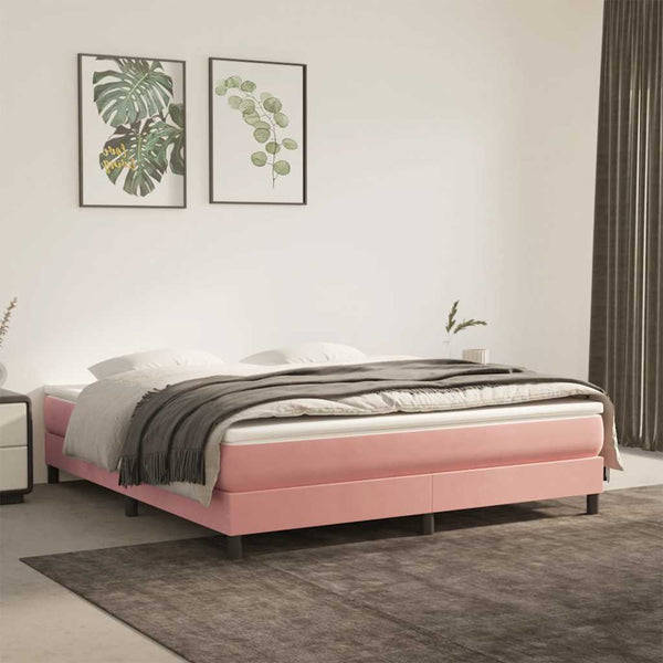 Taschenfederkernmatratze Rosa Samt 160x220