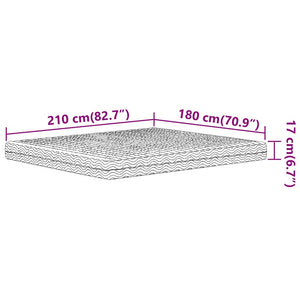 Schaumstoffmatratze 180x210 cm H2/H3