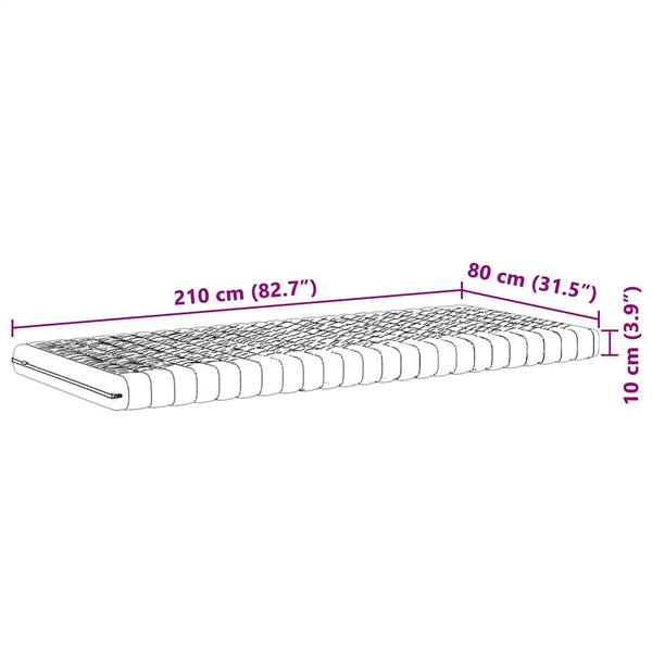 Schaumstoffmatratze 80x210 cm 7-Zonen