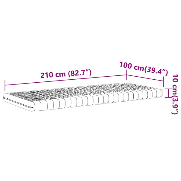 Schaumstoffmatratze 100x210 cm, 7 Zonen