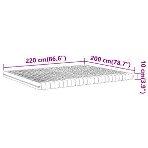 Schaumstoffmatratze 200x220 cm, 7-Zonen