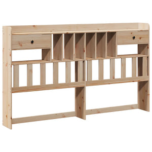 Kopfteil 180 cm Kiefer Massivholz mit Stauraum