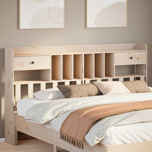 Kopfteil 180 cm Kiefer Massivholz mit Stauraum