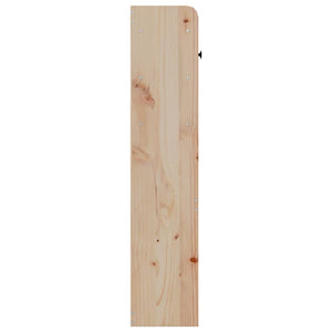 Kopfteil 160 cm Kiefer Massivholz mit Stauraum