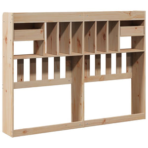 Kopfteil 160 cm Kiefer Massivholz mit Stauraum