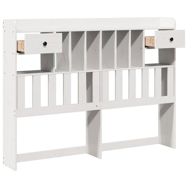 Kopfteil Weiß 160 cm Kiefer Massivholz