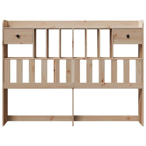 Kopfteil 150 cm Kiefer Massivholz mit Stauraum