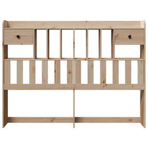 Kopfteil 140 cm Kiefer Massivholz mit Stauraum