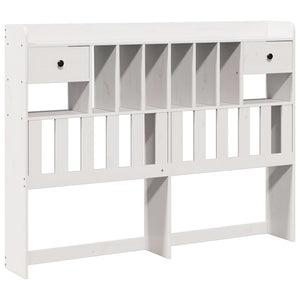Kopfteil Weiß 140 cm Massivholz Kiefer