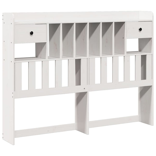 Kopfteil Weiß 140 cm Massivholz Kiefer