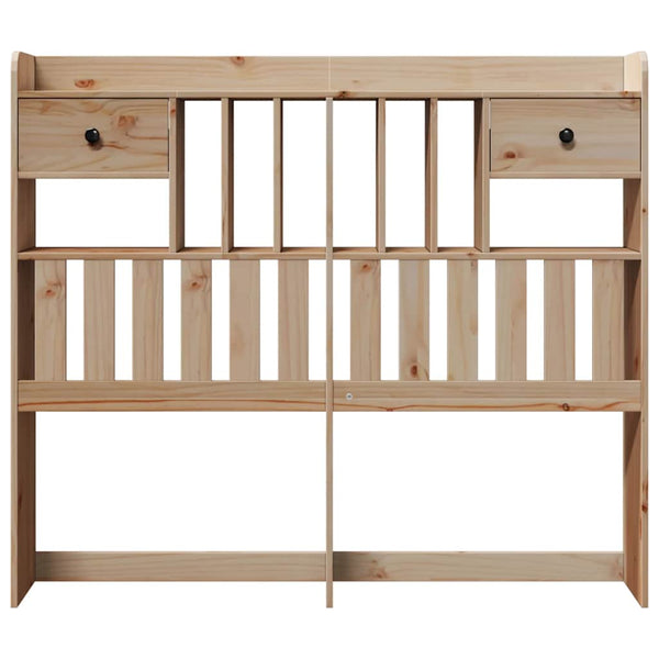 Kopfteil 135 cm Kiefer Massivholz mit Stauraum