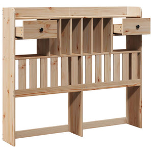 Kopfteil 135 cm Kiefer Massivholz mit Stauraum