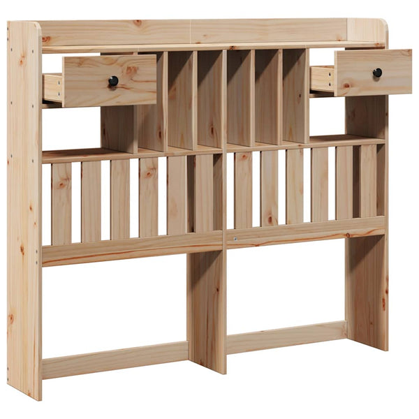 Kopfteil 135 cm Kiefer Massivholz mit Stauraum