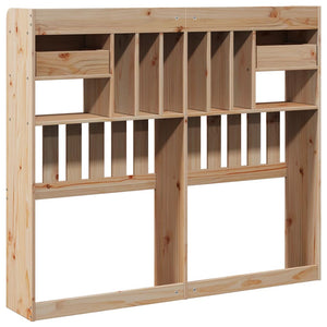 Kopfteil 135 cm Kiefer Massivholz mit Stauraum