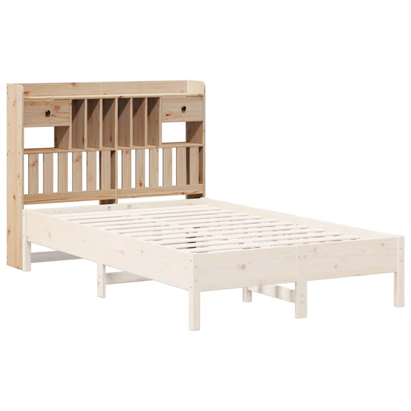Kopfteil 135 cm Kiefer Massivholz mit Stauraum