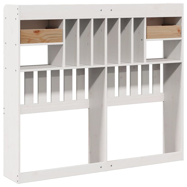 Weißes Kopfteil 135 cm mit Stauraum