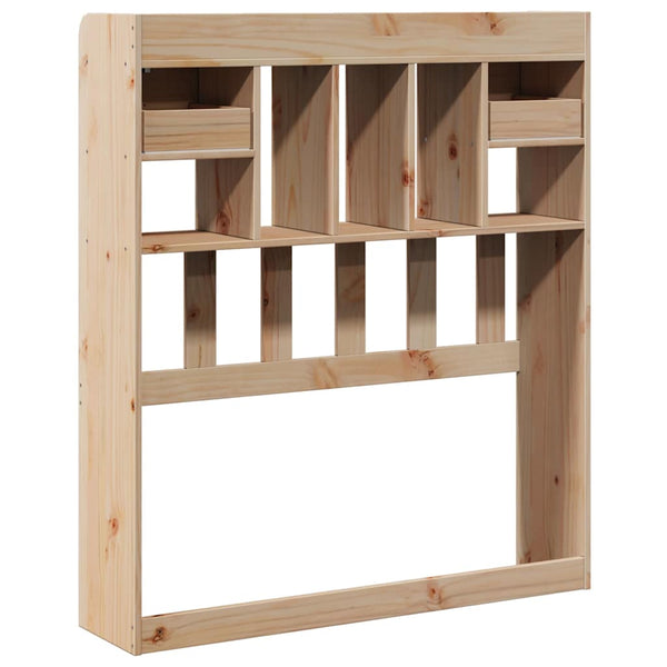 Kopfteil 100 cm Kiefer Massivholz mit Stauraum