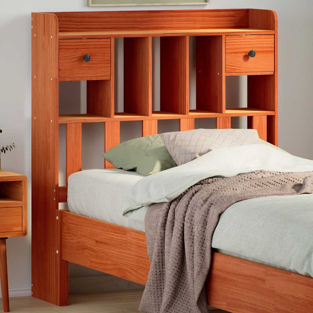 Kopfteil Wachsbraun 100 cm Kiefer Massivholz