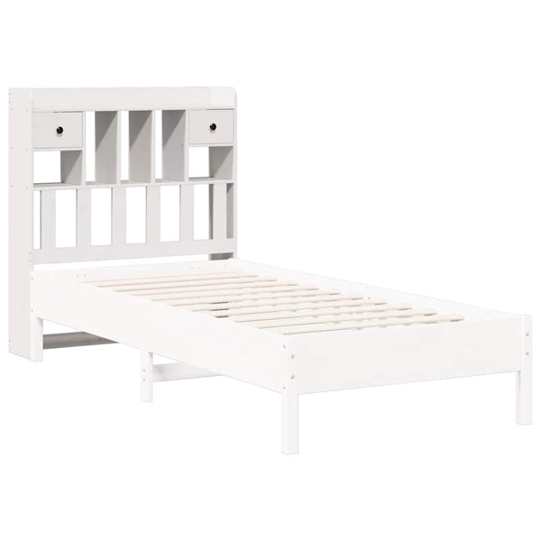Weißes Kopfteil mit Stauraum, 75 cm
