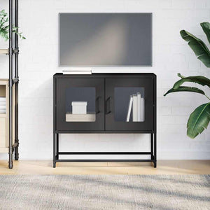 Schwarzer TV-Schrank, 68 cm