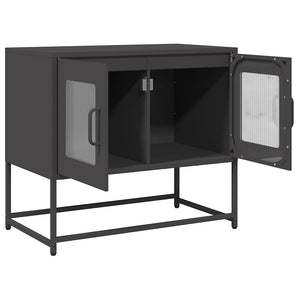 Schwarzer TV-Schrank, 68 cm
