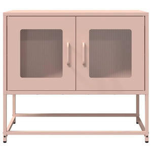 Rosa TV-Schrank aus Stahl
