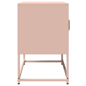 Rosa TV-Schrank aus Stahl