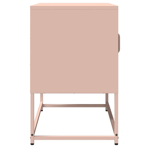 Rosa TV-Schrank aus Stahl