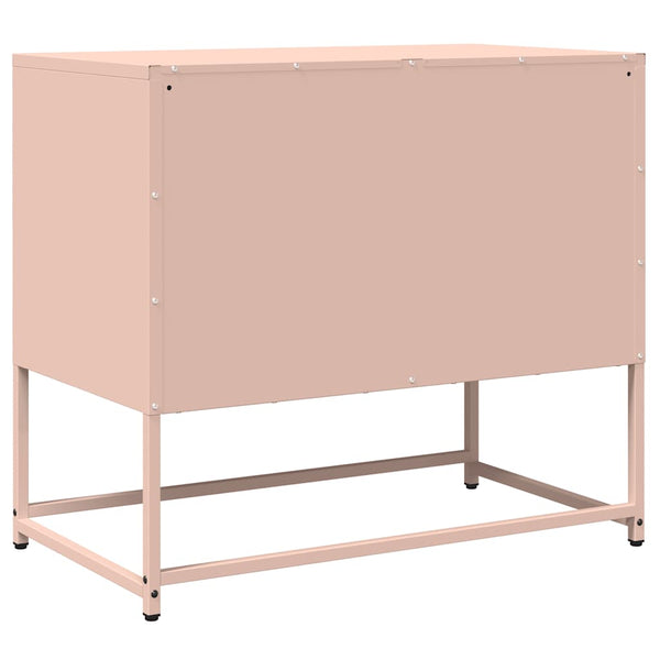 Rosa TV-Schrank aus Stahl