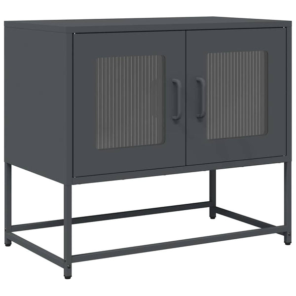 TV-Schrank Anthrazit 68x39x60,5 cm Stahl