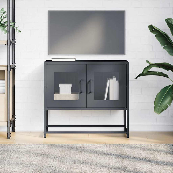 TV-Schrank Anthrazit 68x39x60,5 cm Stahl