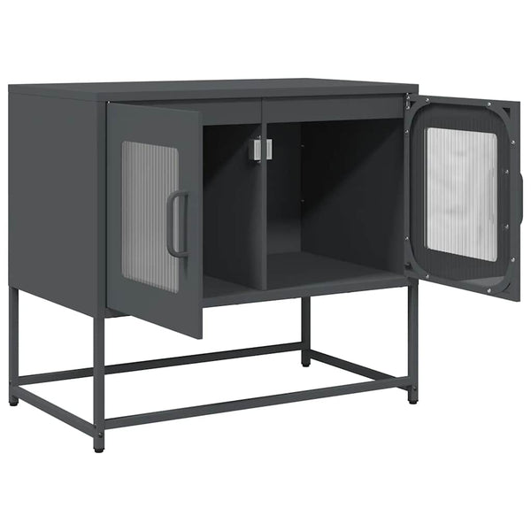 TV-Schrank Anthrazit 68x39x60,5 cm Stahl