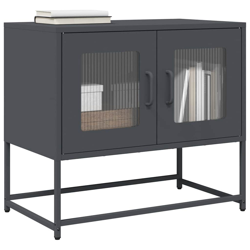 TV-Schrank Anthrazit 68x39x60,5 cm Stahl