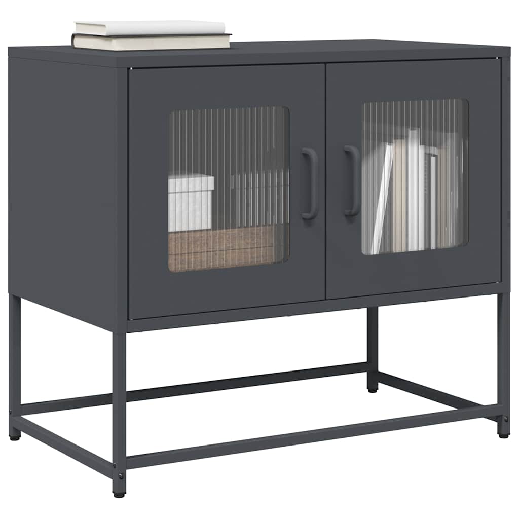TV-Schrank Anthrazit 68x39x60,5 cm Stahl