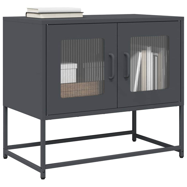 TV-Schrank Anthrazit 68x39x60,5 cm Stahl
