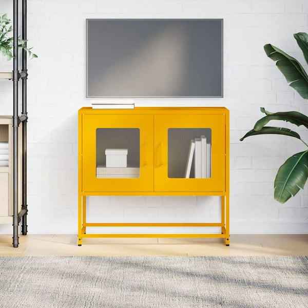 TV-Schrank Senfgelb Stahl 68 cm