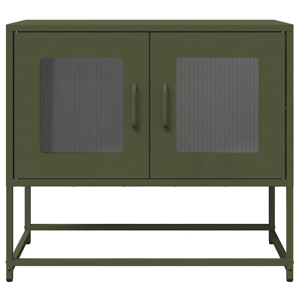 TV-Schrank Olivgrün Stahl 68x60,5 cm