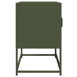 TV-Schrank Olivgrün Stahl 68x60,5 cm
