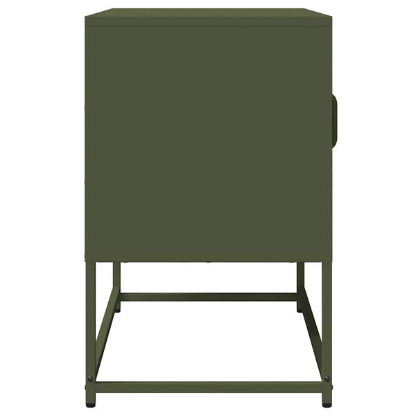 TV-Schrank Olivgrün Stahl 68x60,5 cm